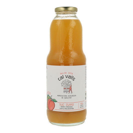 Sumo Orgânico de Pêssego e Uva Cal Valls 1L