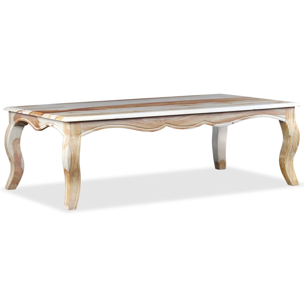 Mesa De Centro De Madera Maciza De Sheesham 110x60x35 Cm_0