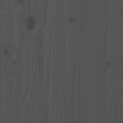 Mesa Consola Madera Maciza De Pino Gris 110x40x75 Cm_4