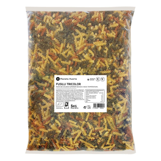 Tricolor Fusilli ECO Planeta Huerto 5 Kg