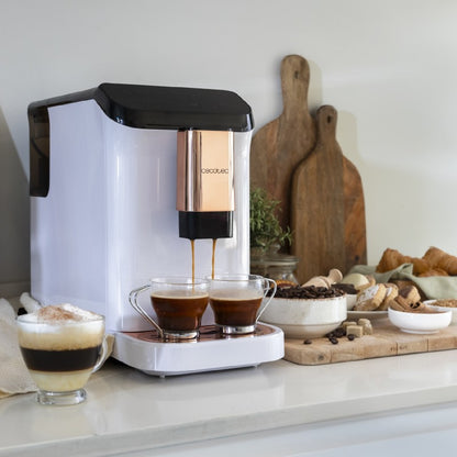 Cecotec Cafetera Superautomática Cremmaet Macchia White Rose. 1350 W, Thermoblock, Bomba De Presión De 19bars, Sistema Plug&play, Depósito De Café_2