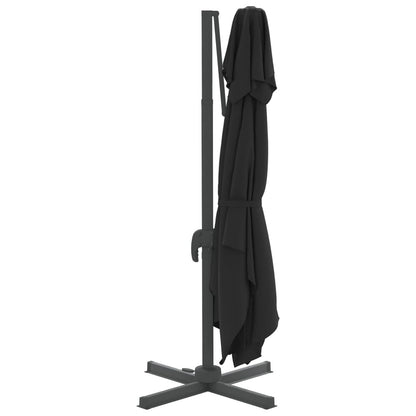 Vidaxl Sombrilla Colgante De Doble Techo Negro 300x300 Cm_4