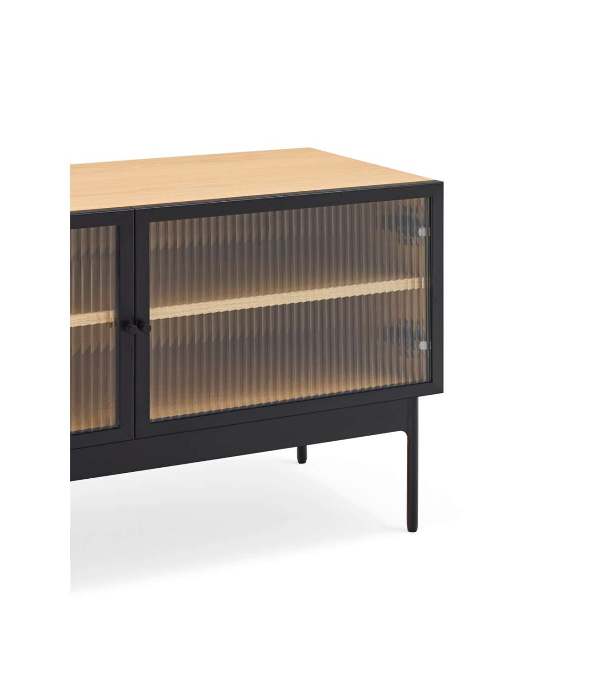 Mueble Para Televisión Modelo Blur 4 Puertas Acabado Roble, 40cm(ancho) 50cm(alto) 180cm_3