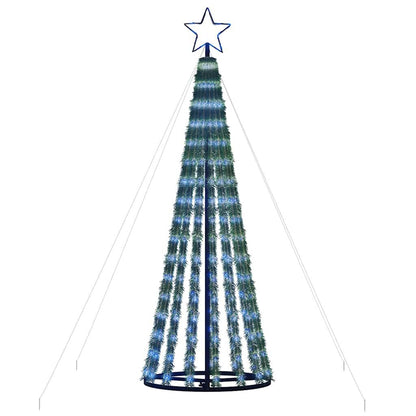Vidaxl Árbol De Navidad Led 275 Leds Azul 180 Cm_3