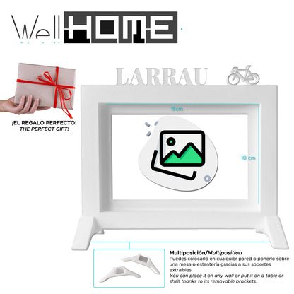 Wellhome - Marco Larrau Blanco 20,5x13,5 Cm Para Fotos 10x15 Cm_1