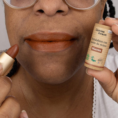 Pintalabios Con Aceite De Ricino - Marrón_1