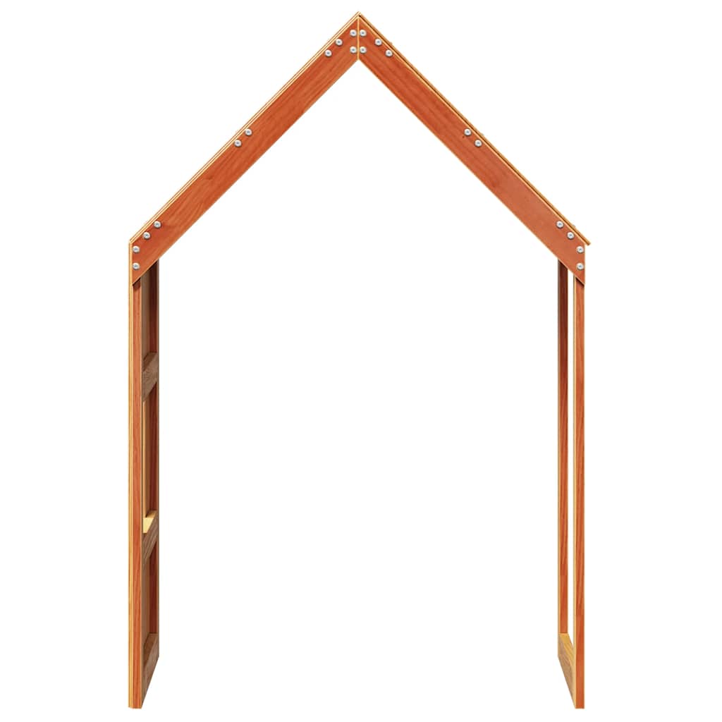Techo De Cama Infantil Madera Maciza Pino Marrón 55x84x132 Cm_4