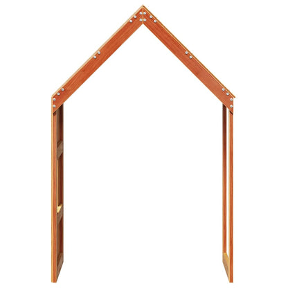 Techo De Cama Infantil Madera Maciza Pino Marrón 55x84x132 Cm_4