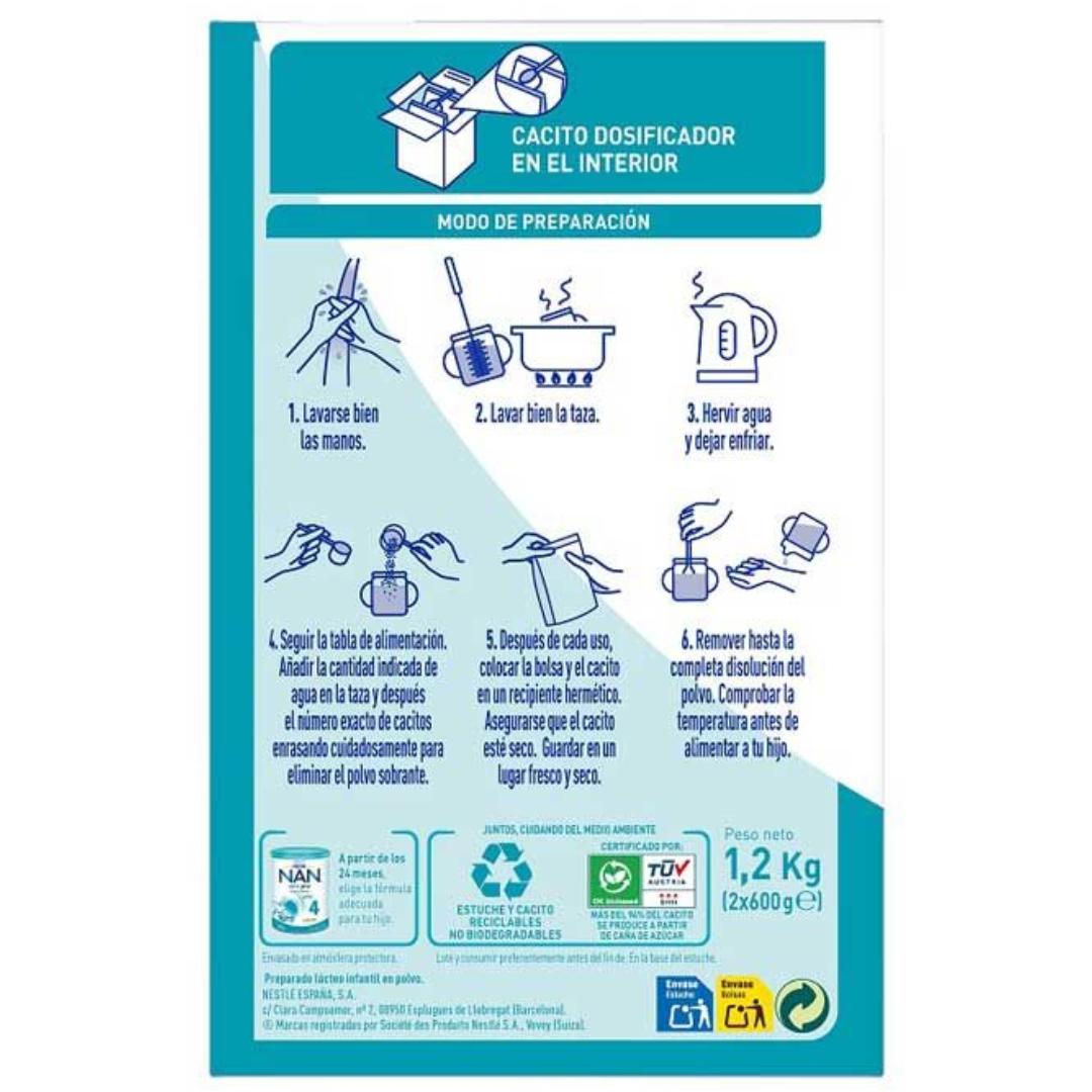 Leite de crescimento Nan Optipro 3 a partir de 1 ano Nestlé 1200 g