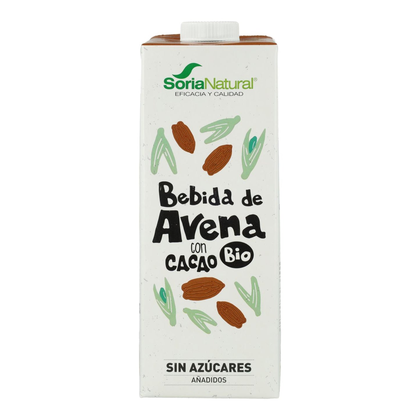 Embalagem de 6 x Bebida de Aveia Natural Biológica Soria com Cacau 1 L