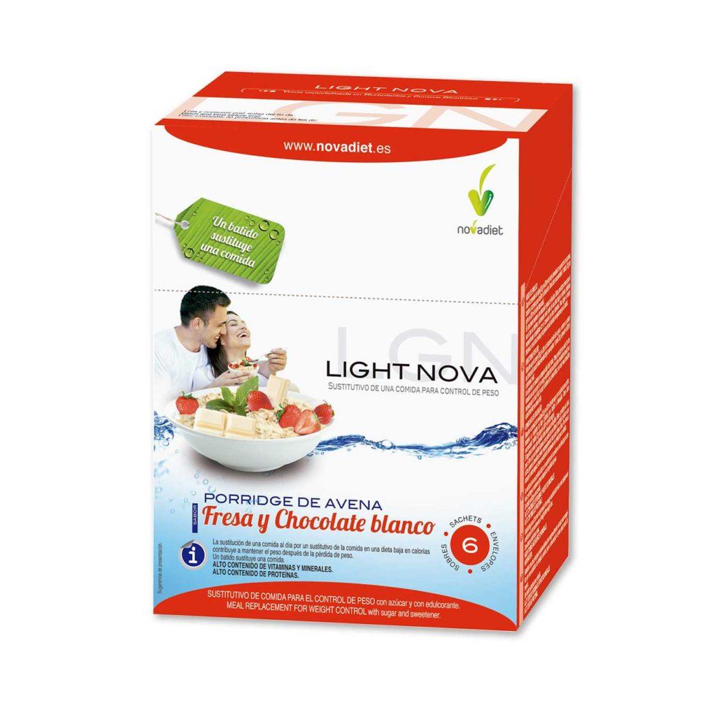 Light Nova Papa Morango 6 Saquetas Novadiet