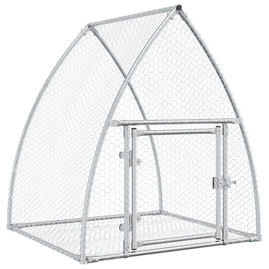 Conejera Acero Galvanizado Plateado 105x100x120 Cm_0