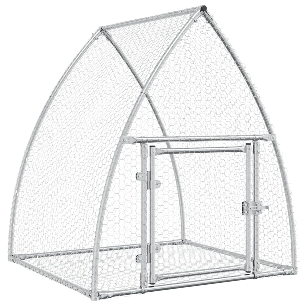 Conejera Acero Galvanizado Plateado 105x100x120 Cm_0