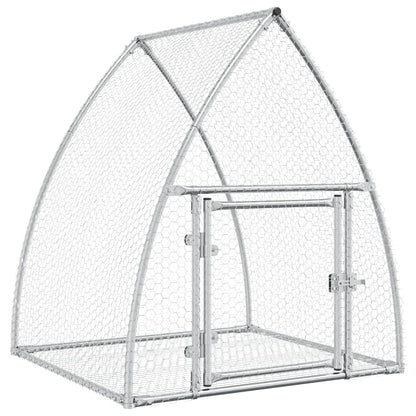 Conejera Acero Galvanizado Plateado 105x100x120 Cm_0