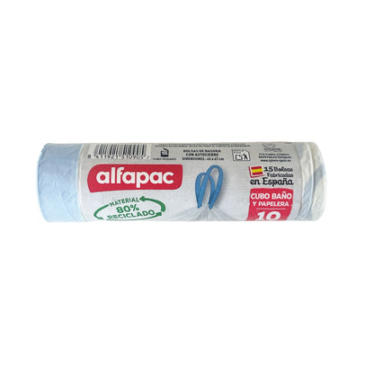 80% Reciclado 6 Rollos De 15 Bolsas De Basura 10l Con Autocierre_3