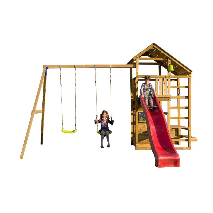 Parque Infantil Masgames Teide Xl Con Columpio Doble._0