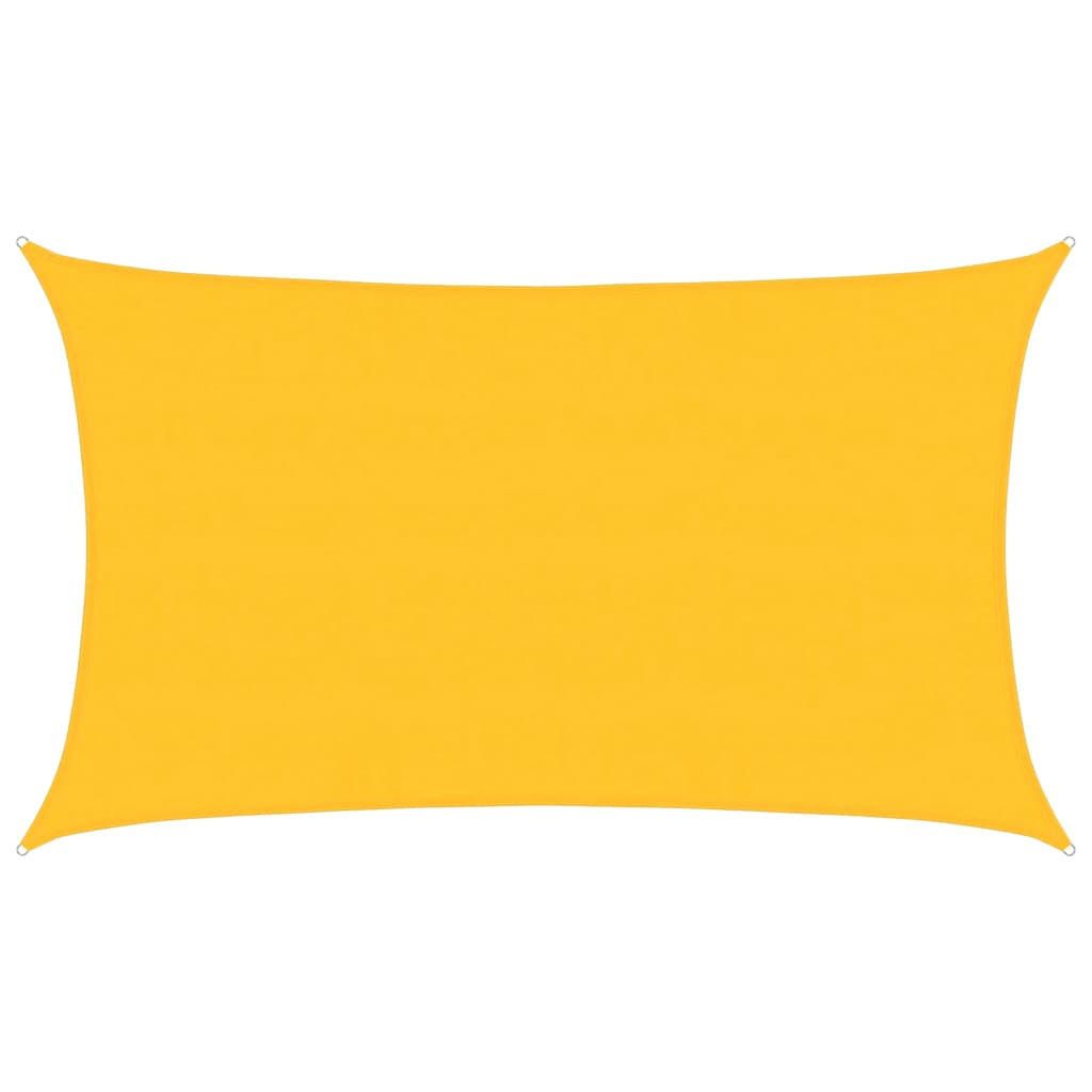 Vidaxl Toldo De Vela Rectangular Hdpe Amarillo 160 G/m² 5x8 M_0