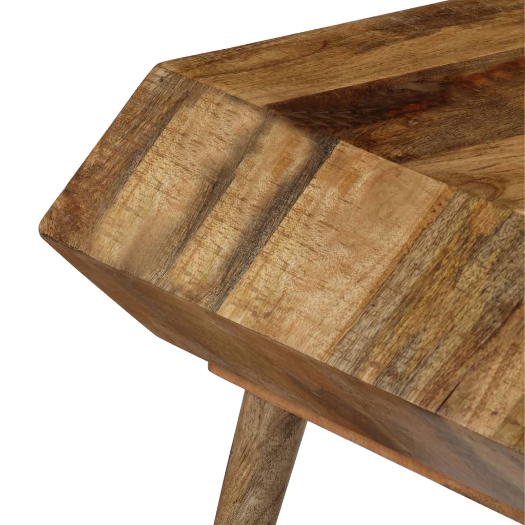 Mesa De Centro De Madera Maciza De Mango 104x50x45 Cm_2