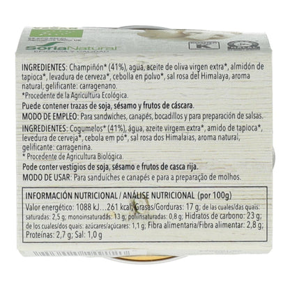 Paté de Legumes com Cogumelos Soria Natural 2 unidades 50 g