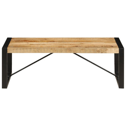 Mesa De Centro De Madera Maciza De Mango 120x60x40 Cm_0