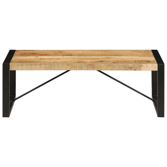 Mesa De Centro De Madera Maciza De Mango 120x60x40 Cm_0