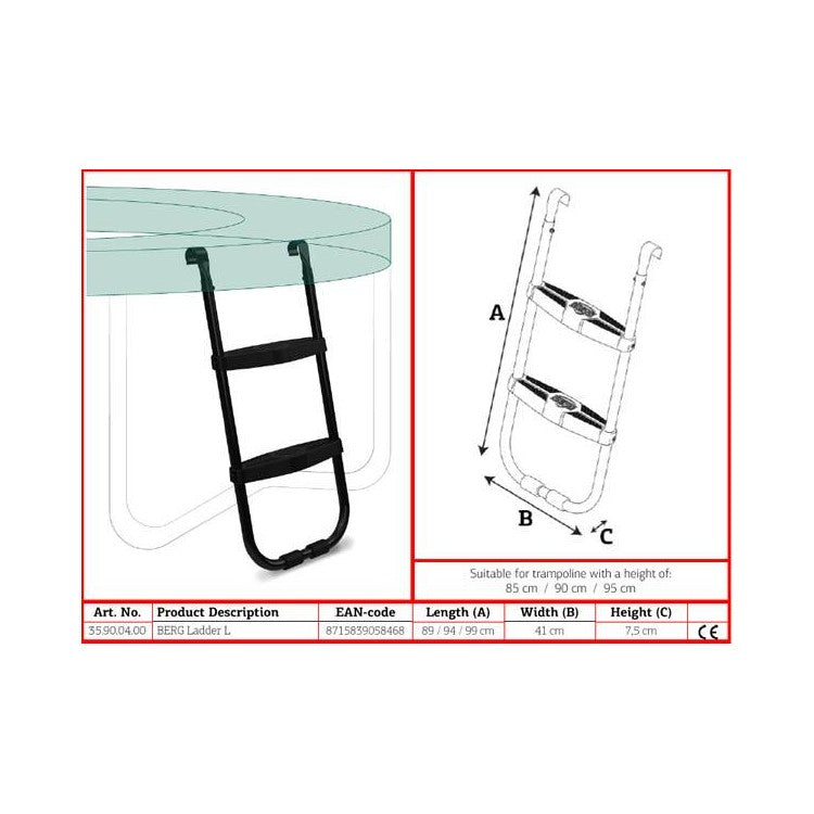 Escalera Berg Con Plataforma Escalera L (especial Cama Elastica Ultim Favorit 410)._5