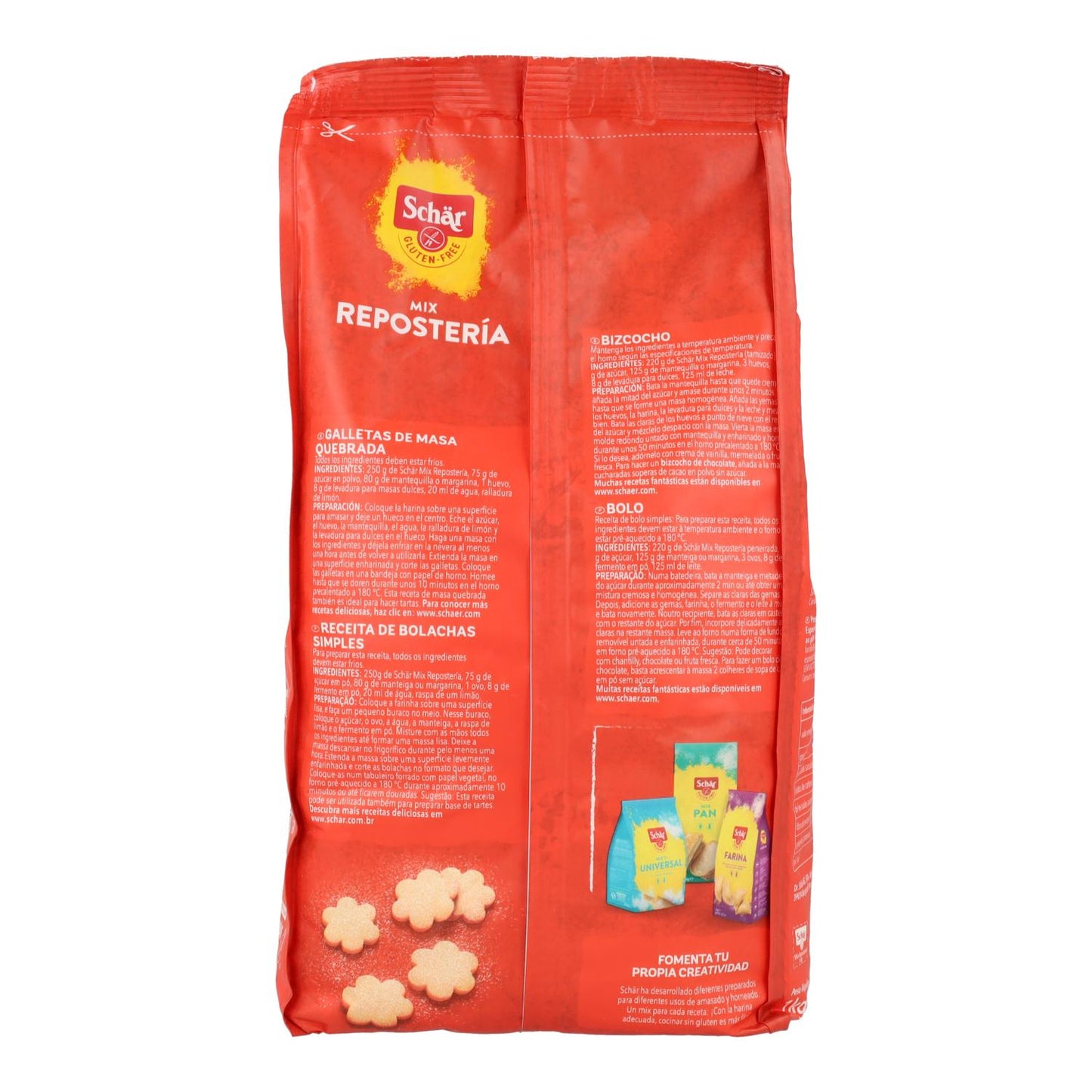 Mistura de farinha C Preparada para bolachas e bolos sem glúten Dr. Schar 1 kg