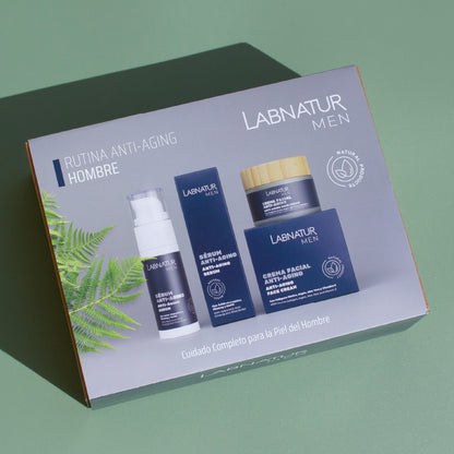 Labnatur Men Pack Antiaging Hombre | Ácido Hialurónico Y Colágeno Marino | Crema Y Sérum Reafirmante | Natural_2
