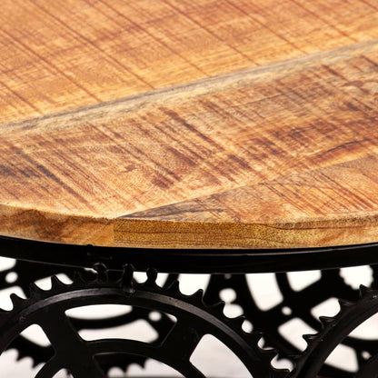 Mesa De Centro De Madera Maciza De Mango 60x40 Cm_2