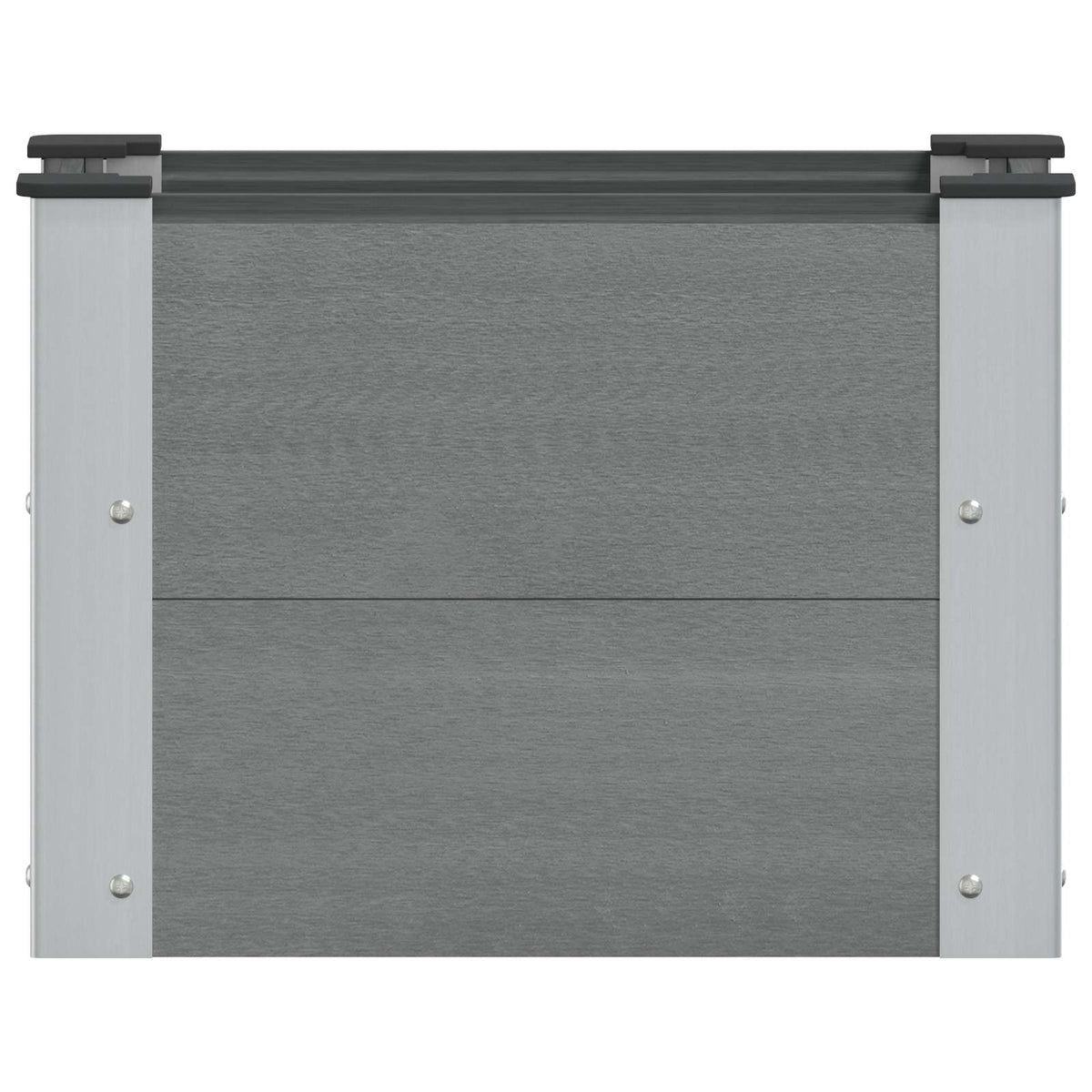 Arriate Elevado Gris 50 X 30 X 36 Cm Wpc Y Aluminio_2