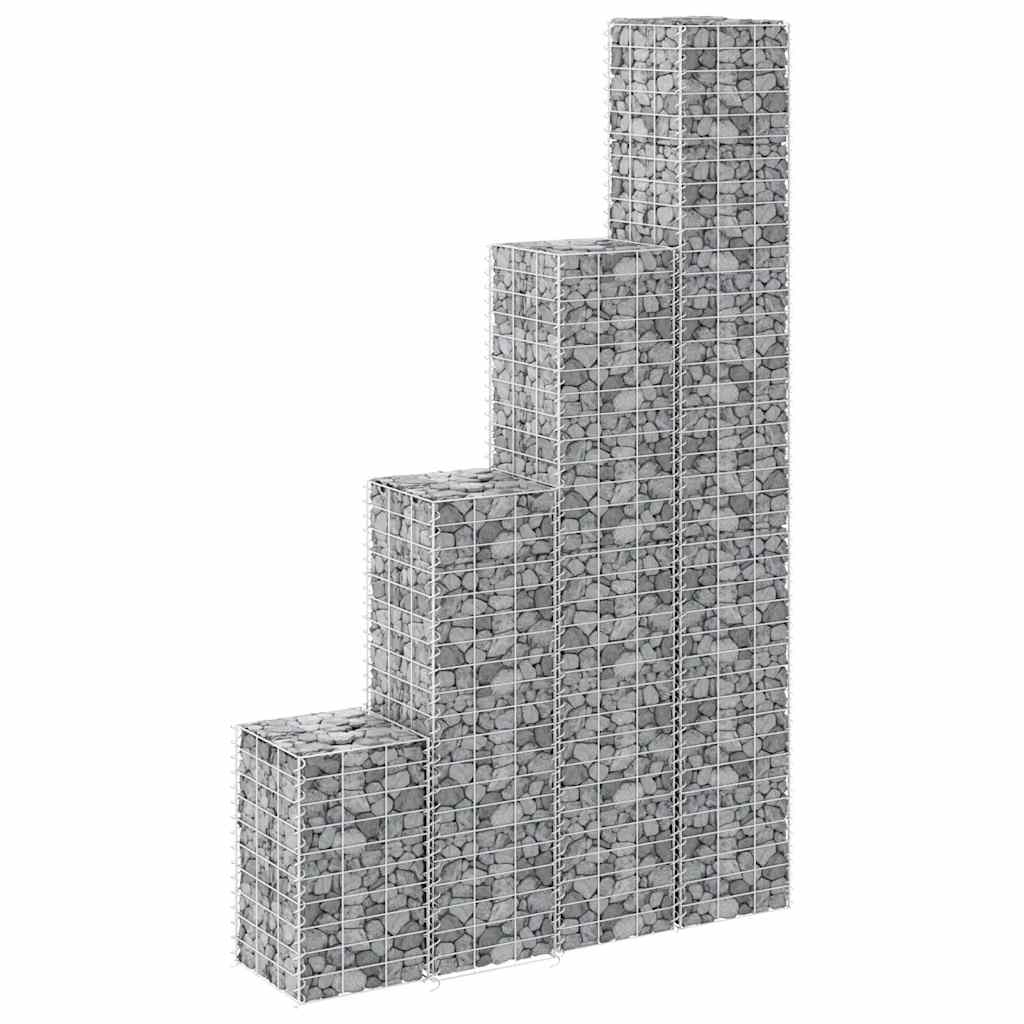 Arriates De Gaviones 4 Unidades Hierro 30x30x50/100/150/200 Cm_3