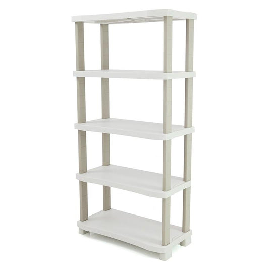 Estante de 90 cm com 5 prateleiras Space Saver Plastiken Bege
