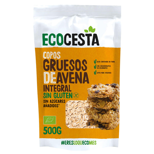 Flocos de Aveia Integral Biológica Sem Glúten da Ecocesta 500g