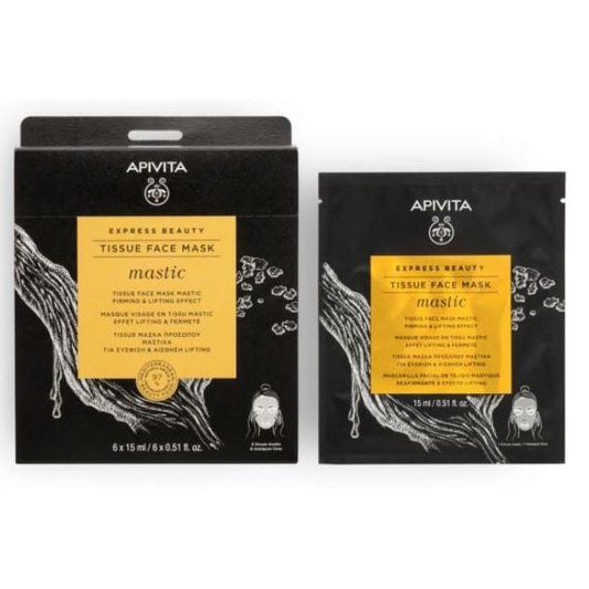Máscara de tecido reafirmante e lifting Apivita Express Beauty 15 ml