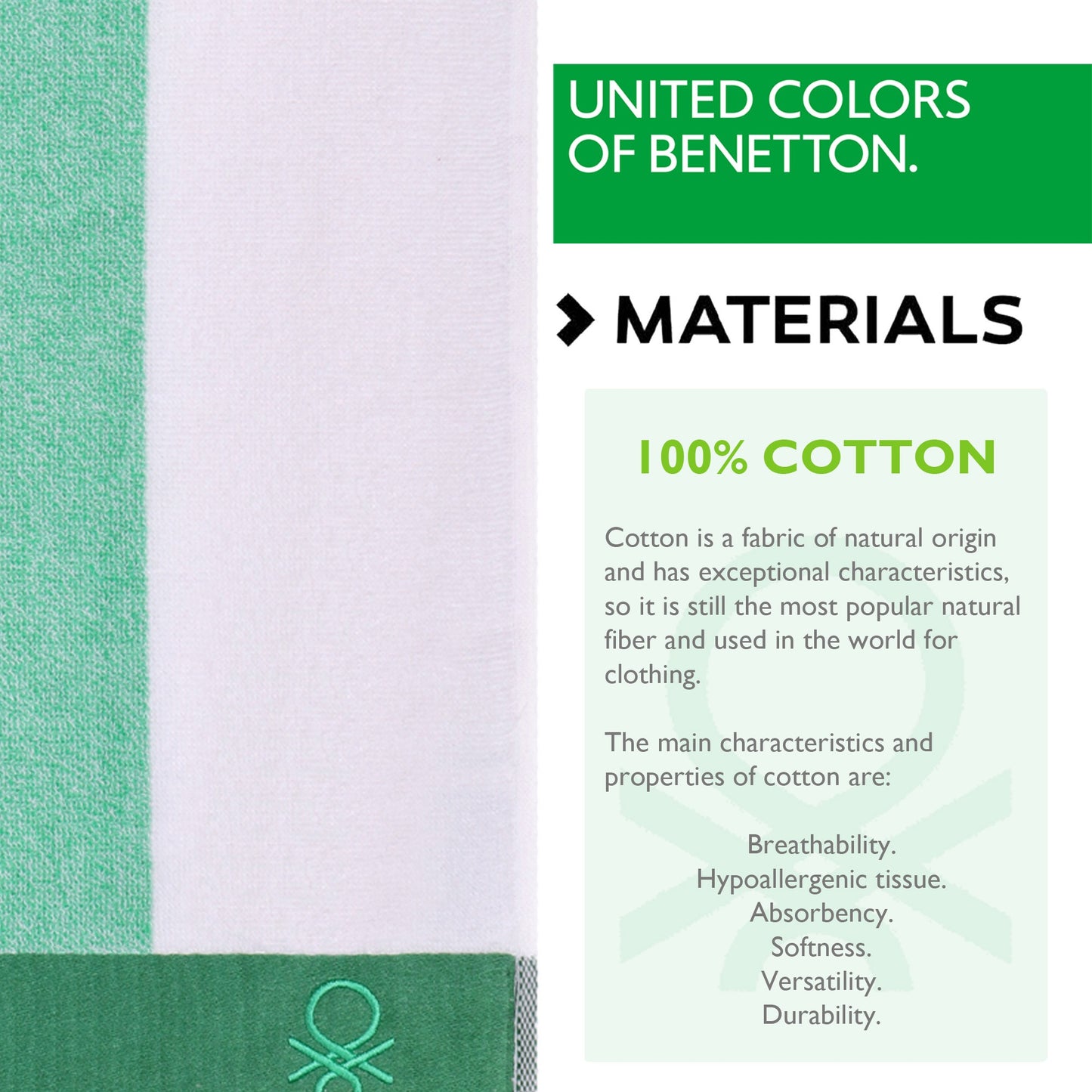 Set 2 Toalla De Playa 90x160cm 450gsm Terry 100%algodon Casa Benetton_1