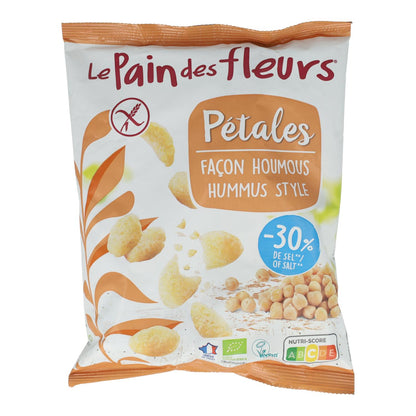 Chips de Pétala Estilo Hummus Sem Glúten Bio Le Pain des Fleurs 75 g