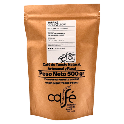 Cafe Sin Intermediarios Café Vietnam Jarana En Grano Para Espresso 500 G_0