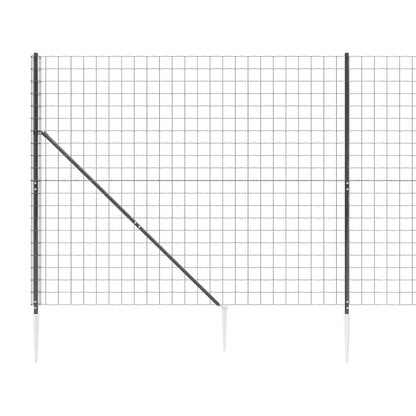 Cerca De Alambre Con Pinchos De Anclaje Gris Antracita 2x10 M / Vetonek_1