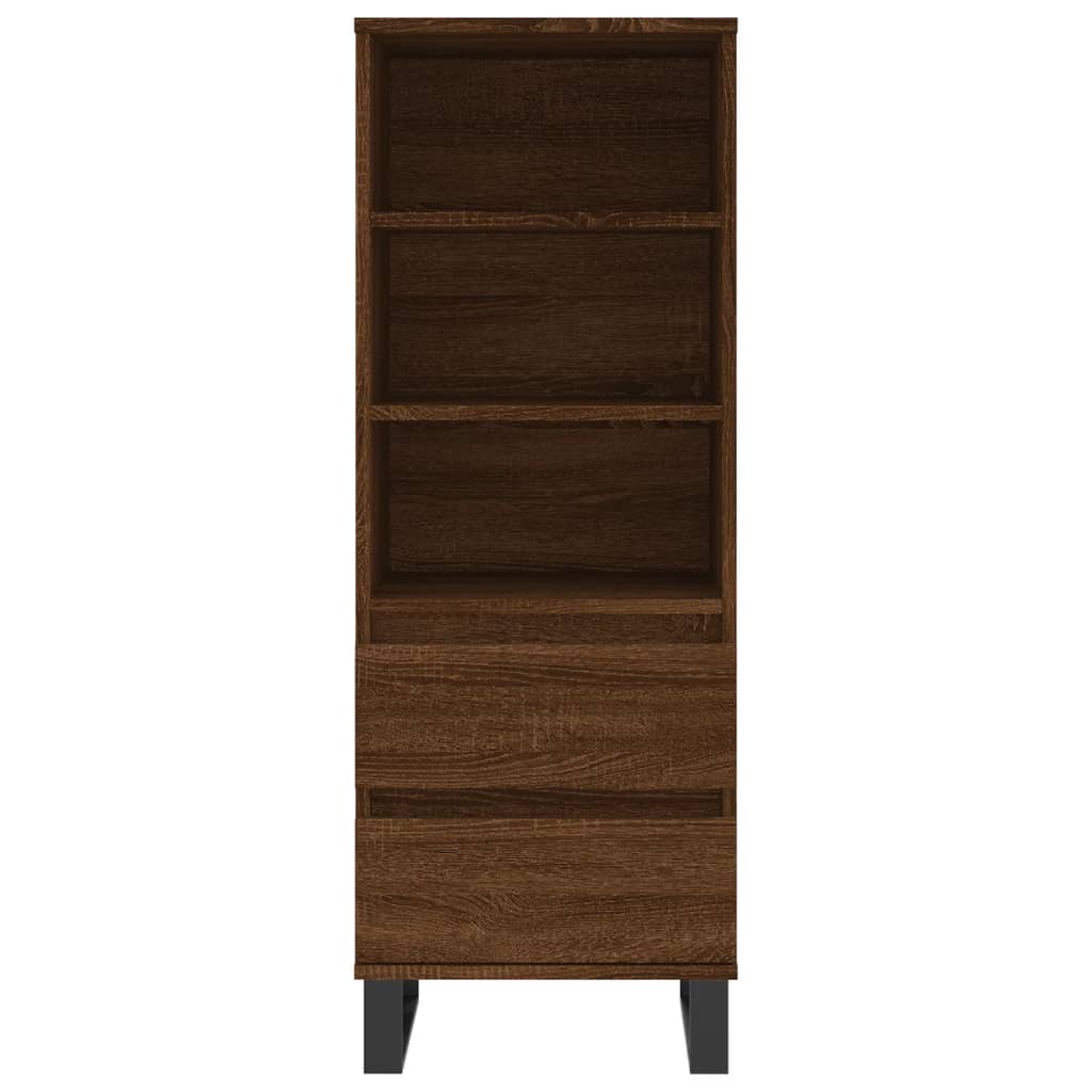 Aparador Alto Madera Contrachapada Roble Marrón 40x36x110 Cm / Vetonek_0