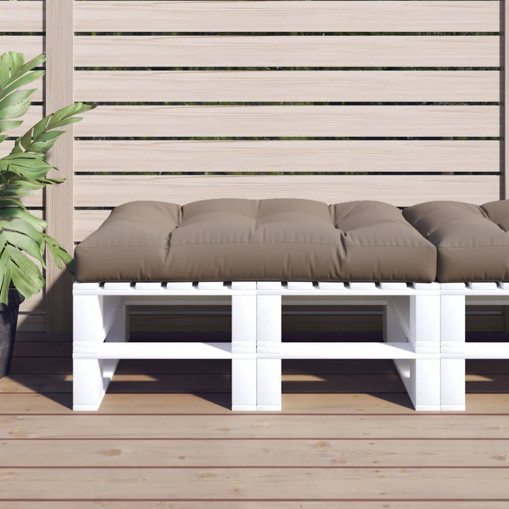 Vidaxl Cojín De Asiento De Jardín De Tela Gris Taupe 120x80x12 Cm_1