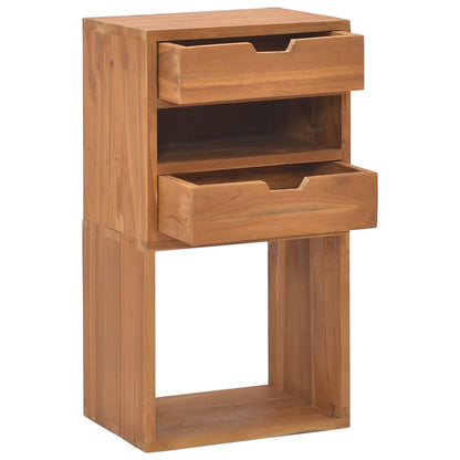 Mueble De Almacenaje Madera Maciza De Teca 40x30x76 Cm_1
