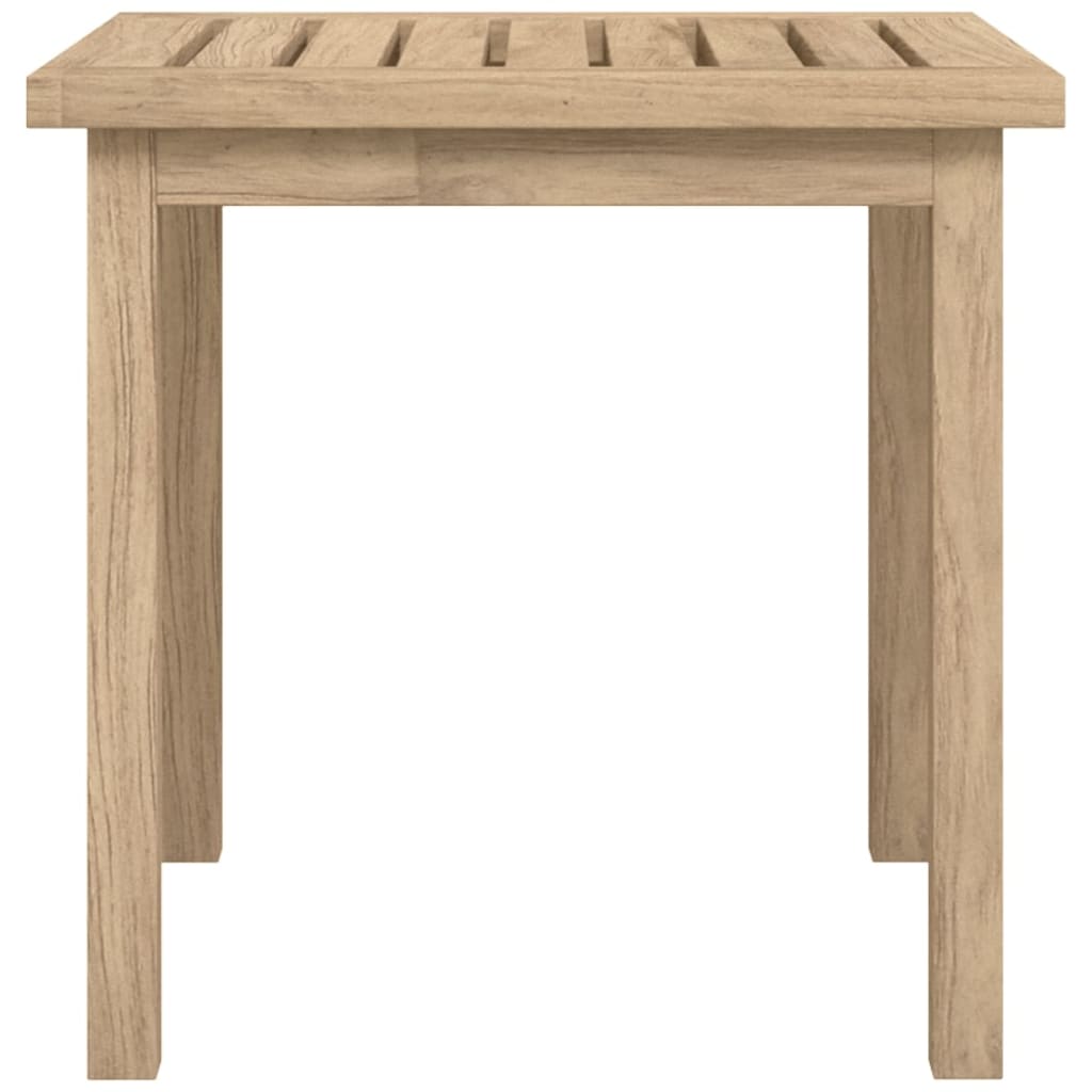 Mesa Auxiliar De Madera Maciza De Teca 45x45x45 Cm_2