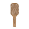 Escova de cabelo quadrada de bambu e borracha natural Banbu