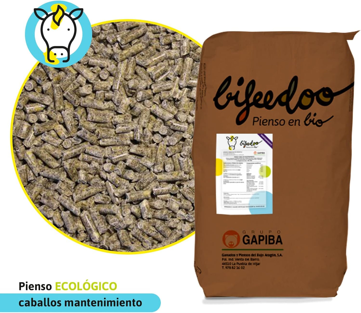 Pienso ECOLÓGICO para Caballos Mantenimiento 20kg – Alimentación Natural y Equilibrada_3