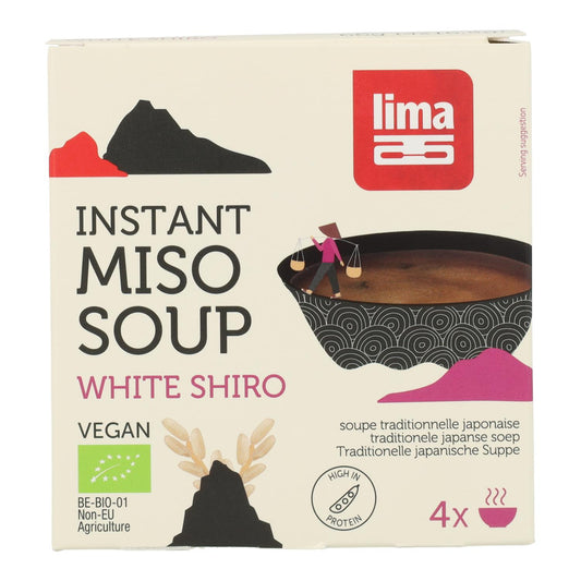 Sopa instantânea de miso branco biológico Shiro Lima, 4x16,5g
