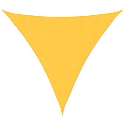 Toldo De Vela Triangular Tela Oxford Amarillo 3,6x3,6x3,6 M_0