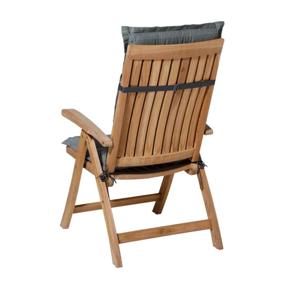 Madison Cojín De Silla Con Respaldo Alto Basic Gris 123x50 Cm_2