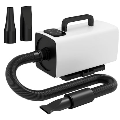 Pawhut Secador De Perros 2200 W Velocidad Y Temperatura Ajustables Blanco_0