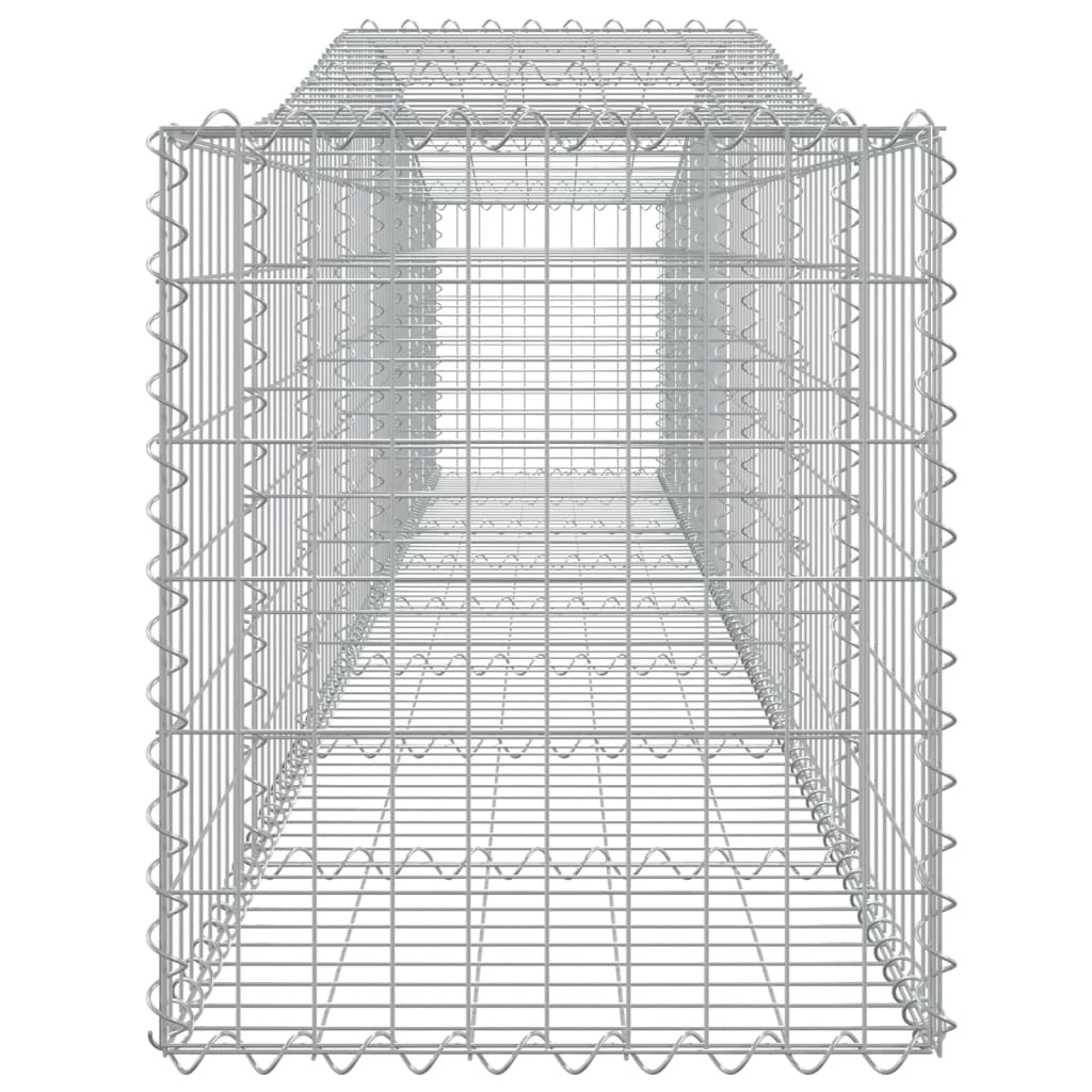 Cestas De Gaviones 20 Uds Forma De Arco Hierro 400x50x60/80 Cm_4