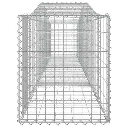 Cestas De Gaviones 15 Uds Forma De Arco Hierro 400x50x60/80 Cm_4